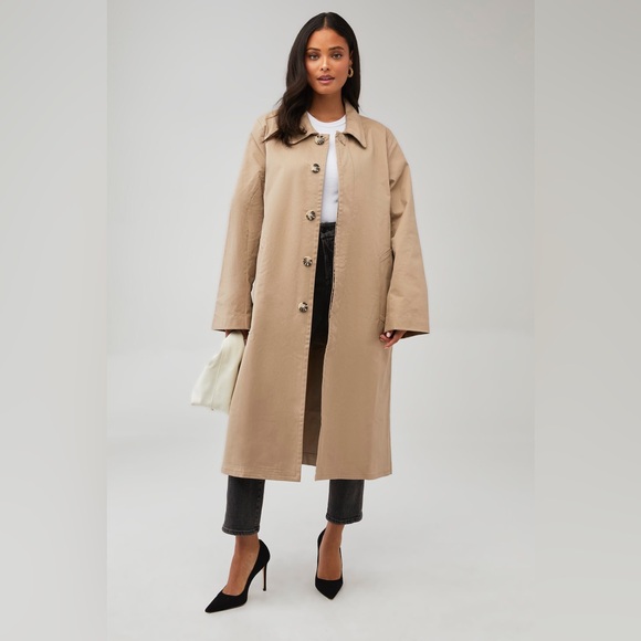 Good American Jackets & Blazers - NWT Good American Women's Mac Trench Coat in Mineral Size 3X